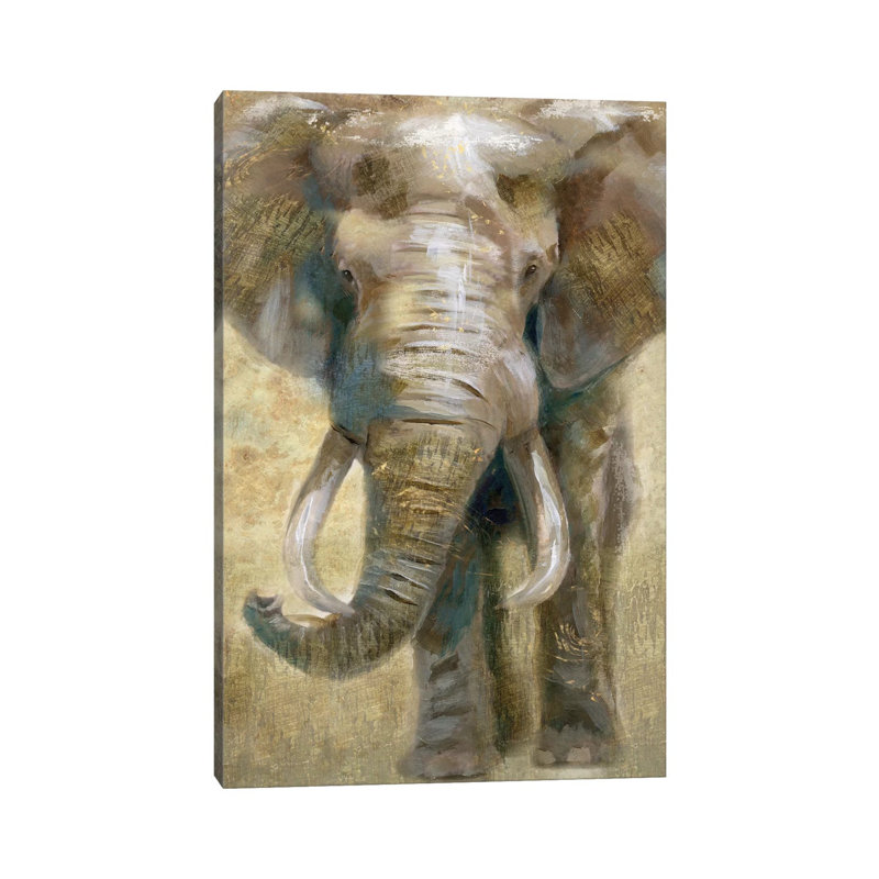 Summer Safari Elephant by Nan - Wrapped Canvas Painting, 66.04 cm H x 45.72 cm W x 1.91 cm D