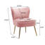 Dominique Velvet Wingback Chair-331984940