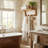 Teak Floating Shelf with Hooks