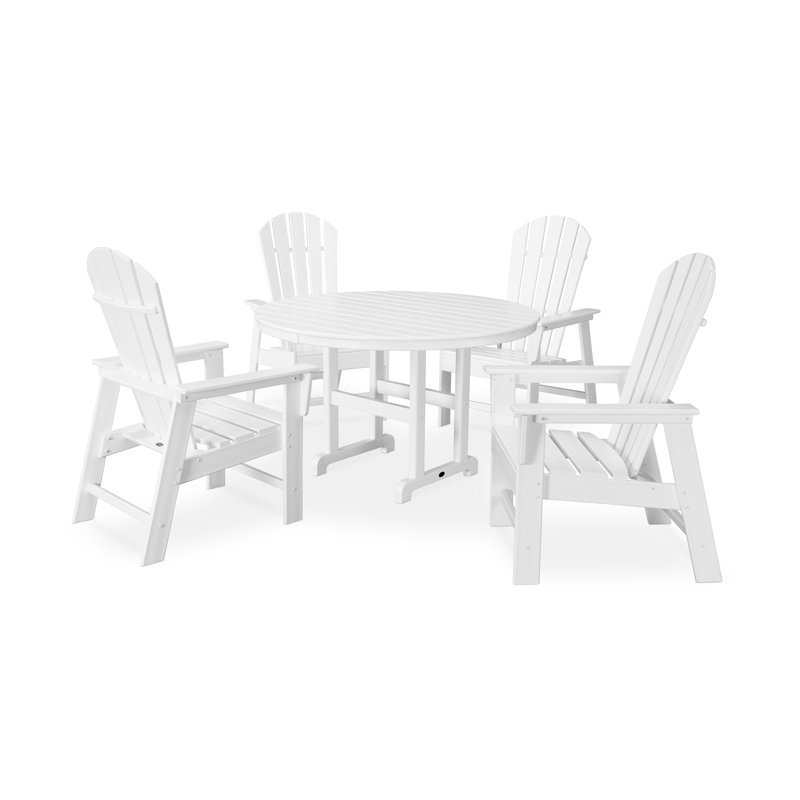 Ensemble repas 5 pièces POLYWOOD South Beach, Blanc