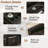 61" Wide PU Leather Upholstered Manual Reclining Loveseat Sofa With USB Charging Port-2055705342