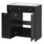 Ensemble de meuble-lavabo simple 30,01 po avec dessus Mazella-1613707863