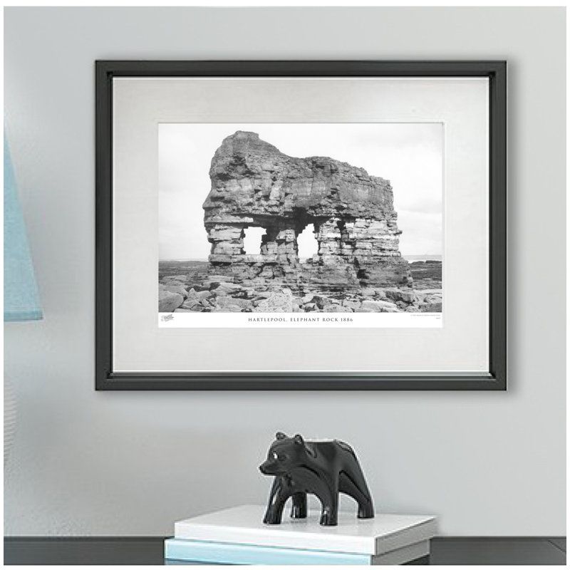 Chatsworth House, And Bridge (Through Trees) C1867 - Single Picture Frame Print, 28cm H x 36cm W x 2.3cm D