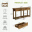 Console 63 pouces avec 2 tiroirs