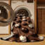  Tapis lavable truffes chocolat et desserts-626030769