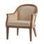 Xaver Farmhouse Boucle Rattan Solid Wood Armchair-126351998