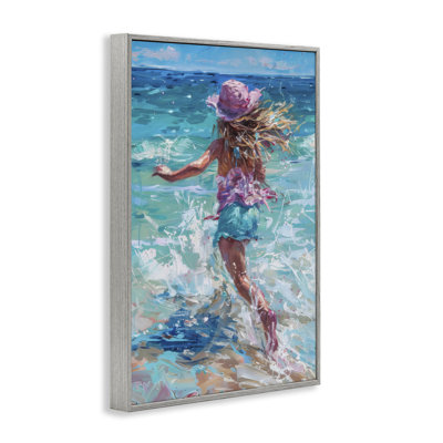 «Summer Beach Fun Girl», estampe numérique, design par LSR Design Studio