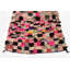 Tapis de zone en laine beige/rose/noir 4 pi 5 po x 9 pi one-of-kind à la main noué la Sheringham