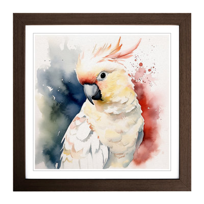 Cockatoo Watercolour - Framed Print