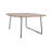 Pemborke 31" Square Coffee Table – Oak Wood Top with Powder-Coated Iron Base, Modern Compact Living Room Center Table for Home and Office