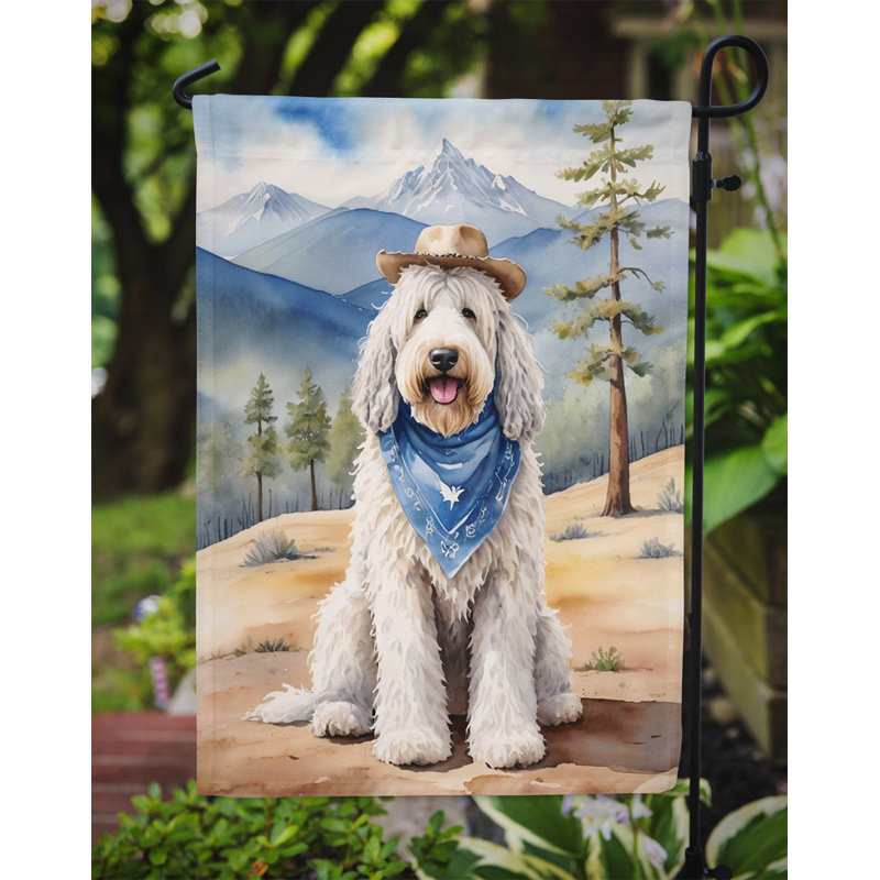 Drapeau Cowboy Welcome Garden, Komondor