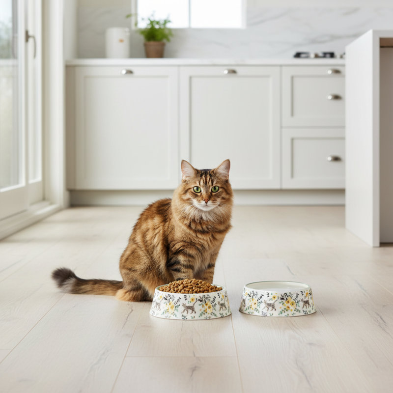 10 bols pour chat rayé Strawberry Street