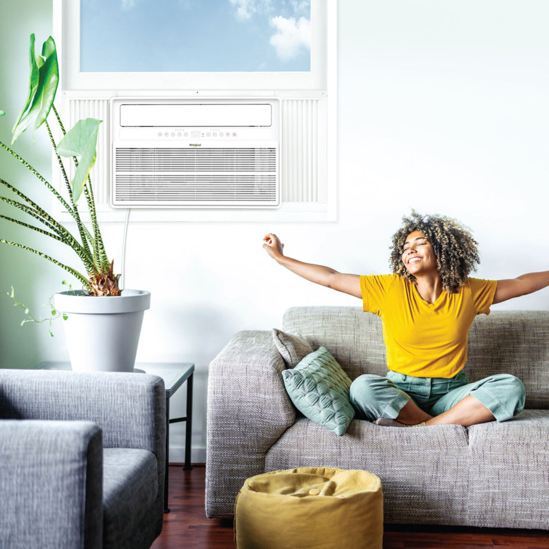 15,000 BTU White Window Inverter Air Conditioner with Remote