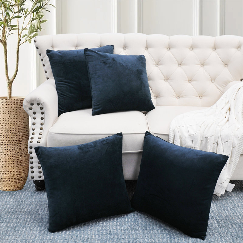 Square Cushion Cover, Navy Blazer