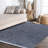Felicdad Shag Plush Tassel Denim Blue Rug-1845098955
