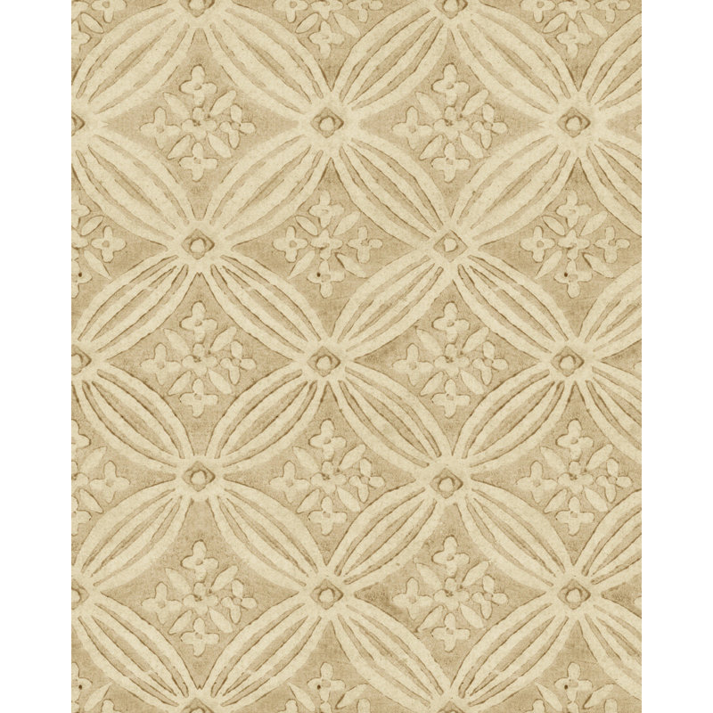 The Curators Cabinet Floral Wallpaper Roll, Brown/Taupe