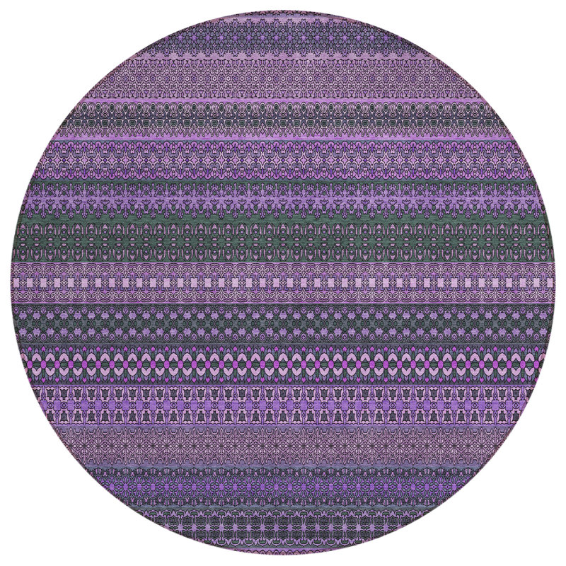 Tapis d'intérieur rond 8 po