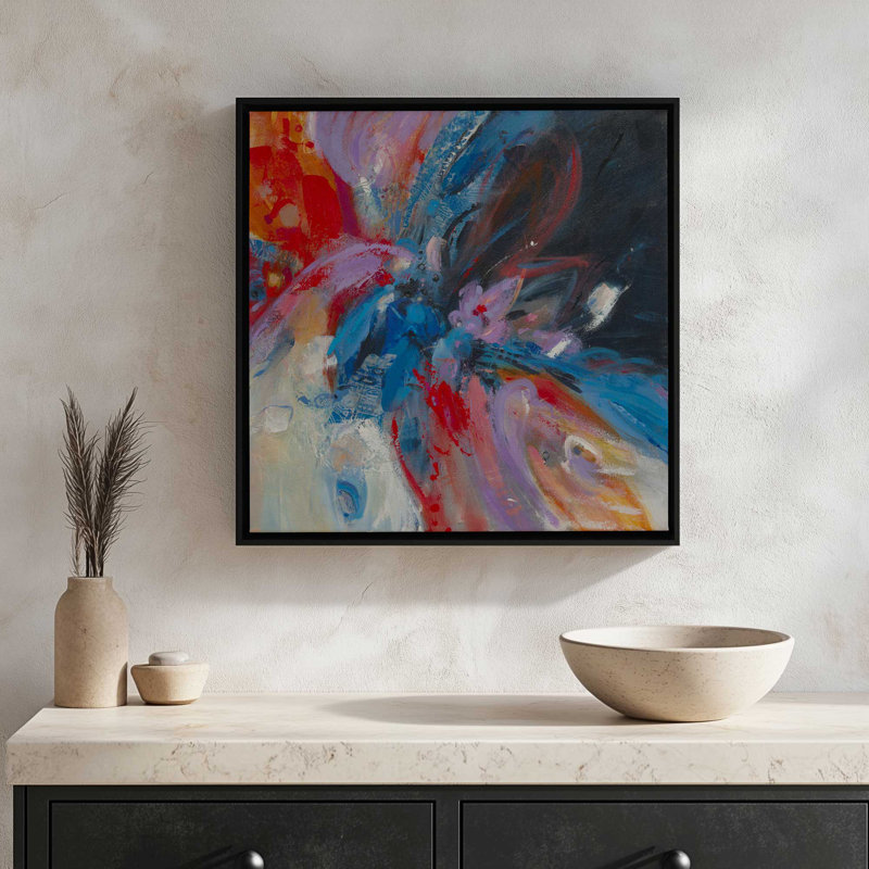 Reproduction d'art sur toile, "Night vie" par Janet tantne, H 12 po x l 12 po, Noir