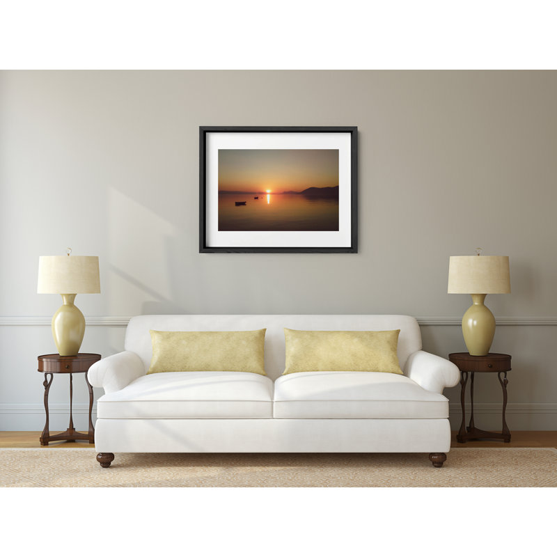 Distant Shores Print by Joseph Regan, Black, 22" H x 26" W x 0.75" D