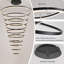 Luminaire suspendu de style contemporain à 10 anneaux avec lustre moderne à DEL avec télécommande, lustre de hall d'entrée pour escalier-357921702-357921705