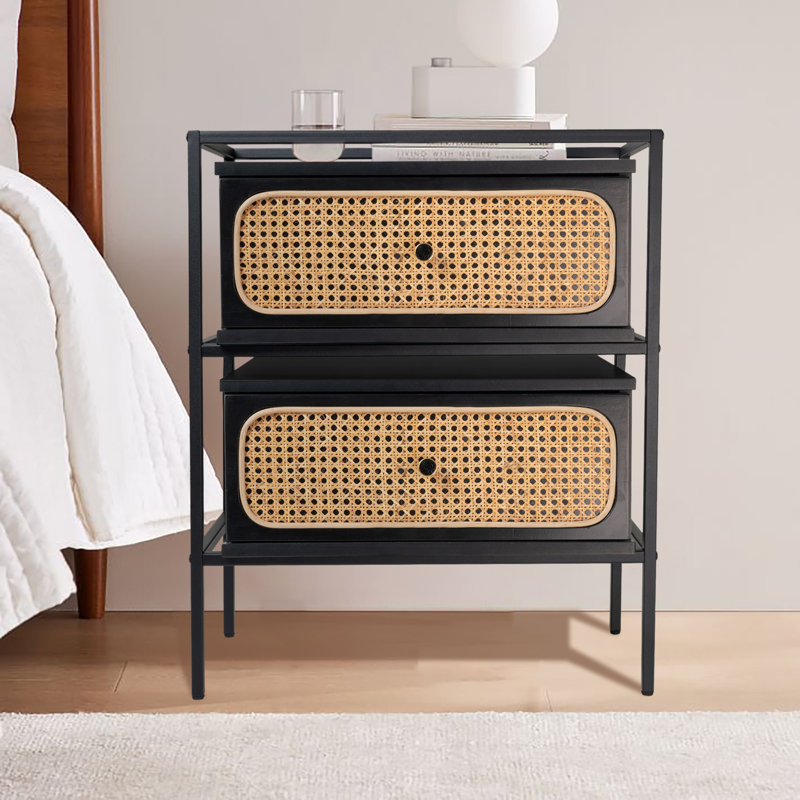 Cojo 58cm W Manufactured Wood Bedside Table