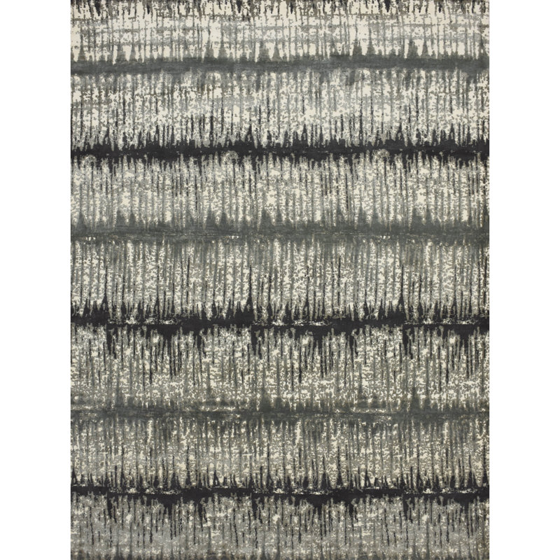 Hand Knotted Area Rug, Rectangle 9' x 12'