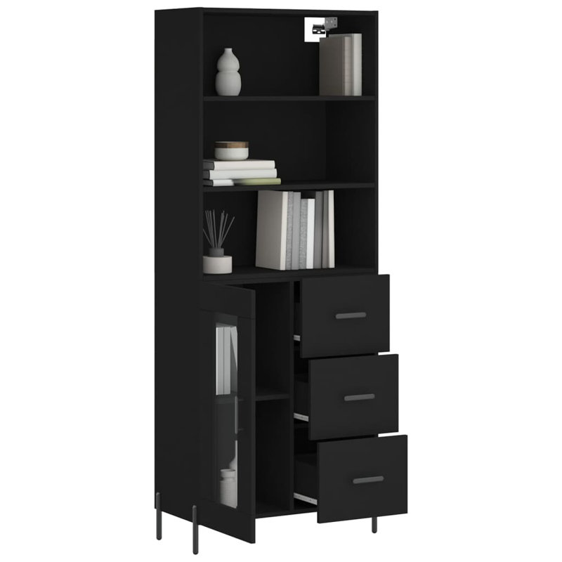 Mohsan 69.5cm Sideboard, Black