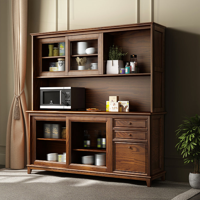 Buffet en bois de noyer massif