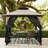 Sunjoy 9 ft. x 9 ft. Gazebo with 2-Tier Canopy Roof, Steel Frame Soft top Gazebo with Ceiling Hook and Mosquito Netting-112473393