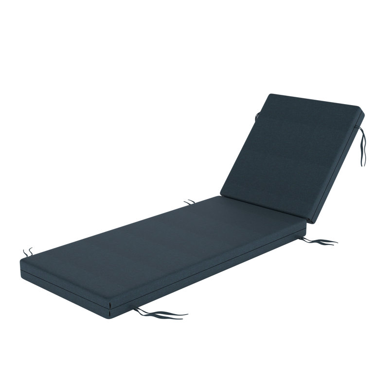 Lani Sunbrella® Outdoor Chaise Lounge Cushion, Sunbrella Play Lagoon, 22.5" W x 74" D