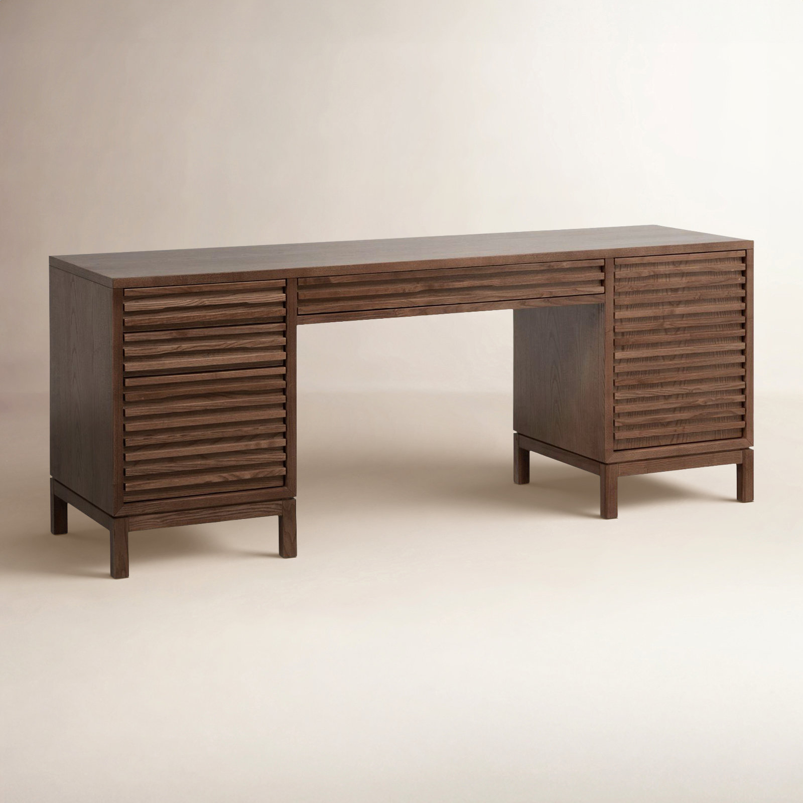 Finnian 72" Computer Desk, Brown