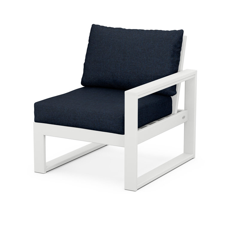 Outdoor Modular Lounge Chair with Cushions