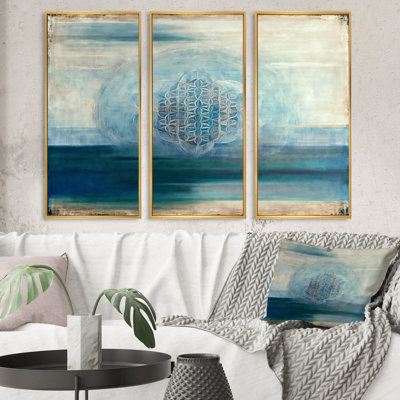«Antique Sacred Retro Designs IV», reproduction sur toile 3 pièces