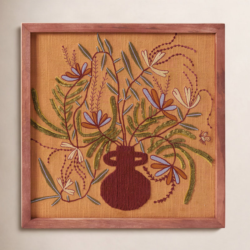 Framed On Fabric Print