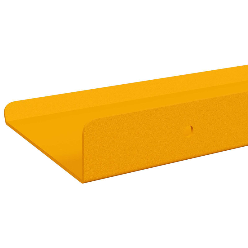 Steel Floating Shelf, Mustard Yellow