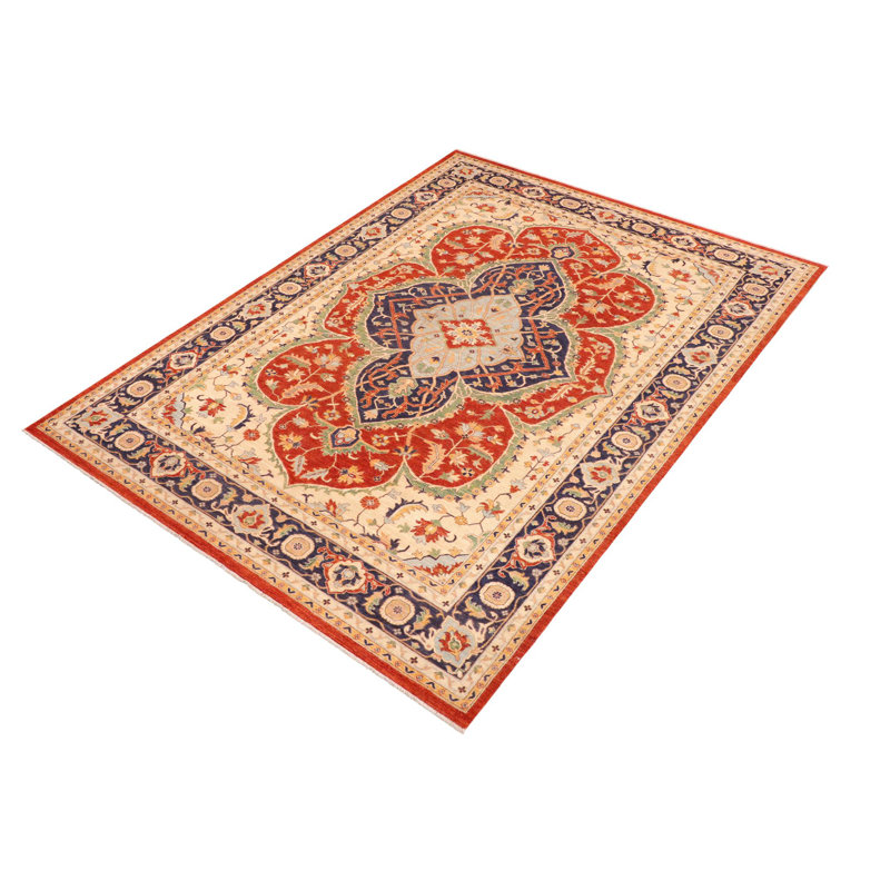 Tapis oriental noir / brun en laine noué à la main 10 pi 1 po x 13 pi 9 po Grigori