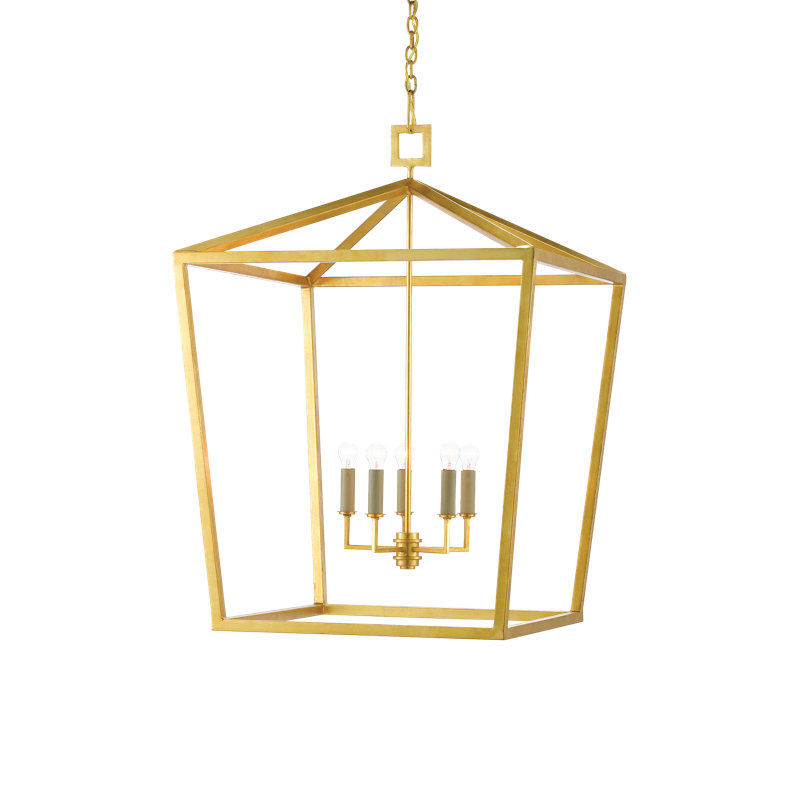 Denison 5 - Light Chandelier, Gold