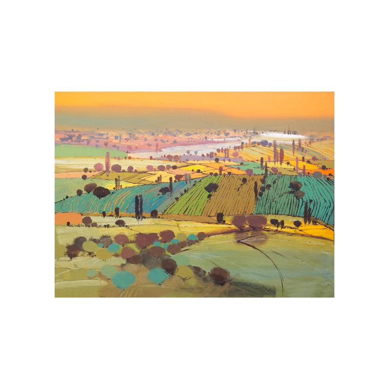 Paysage champêtre | Acrylique sur toile | Par Hari Dhongade
