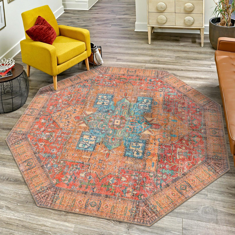 Oppie Moroccan Indoor Rug, Octagon 7'6"