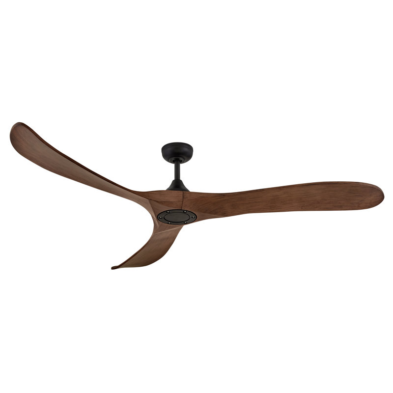 Reze Ceiling Fan with LED Lights, Walnut