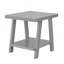 Table d'appoint contemporaine en bois gris