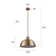 Devondra 1 - Light Bronze Single Pendant