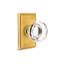 Passage Lowell Crystal Knob with Rectangular Rose-289113606