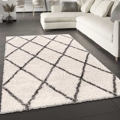 Krisalyn Geometric Shag Area Rug