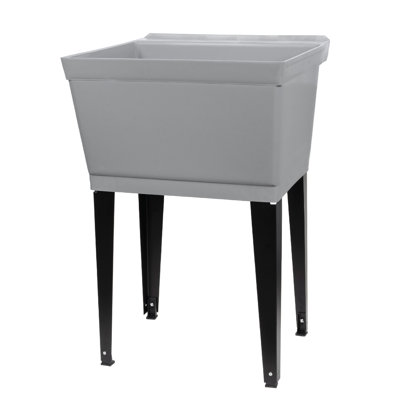 22.88'' L x 23.5'' W Freestanding Laundry Sink