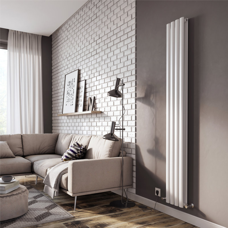 Vertical Flat Panel Radiators, White, 1800mm H x 235mm W