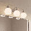 Luminaire suspendu 3 lumières Merilian en nickel brossé Meridian-2011394901