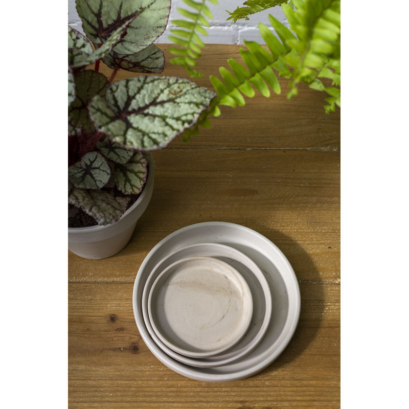 Herget Stone Saucer Plant Stand, 0.75" H x 5.75" W x 5.75" D