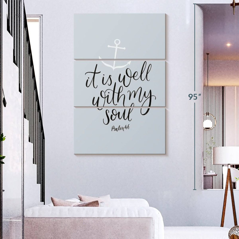Tergel It Is Well With My Soul, H 74 po x l 48 po