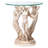 Beldin Glass Top Figurine End Table